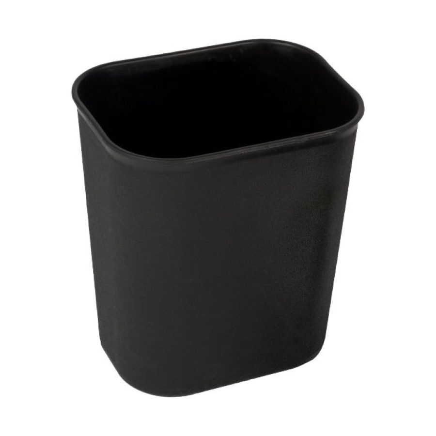 Koš pravokotni, črn, 13,2 L