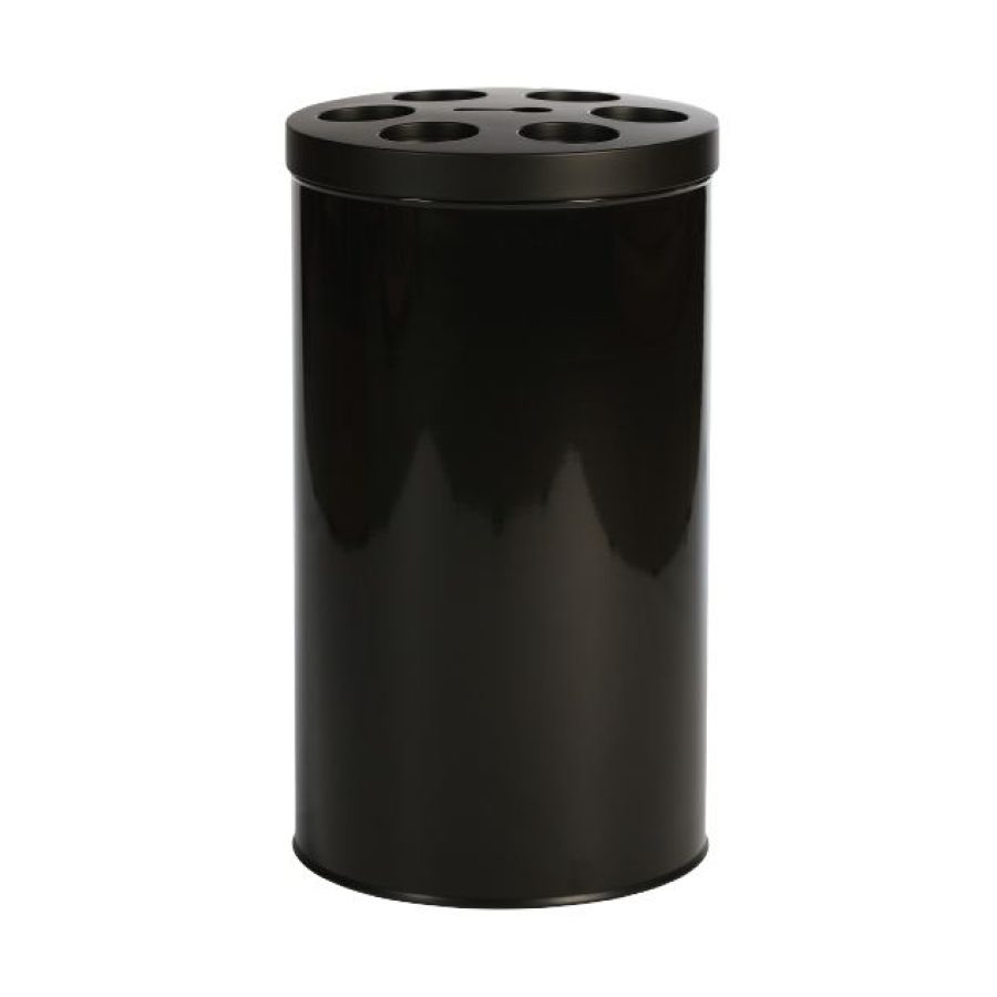 Koš za lončke napitkov, črn, 40 L