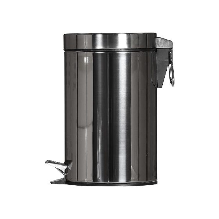 Koš z nožnim odpiranjem CLASSIC, nerjaveče jeklo, 20 L
