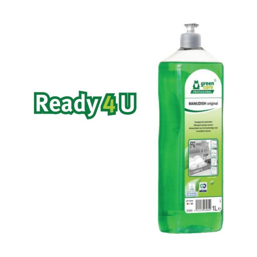 Green care MANUDISH original - ekološki biološko razgradljiv detergent za pomivanje posode, 1 L