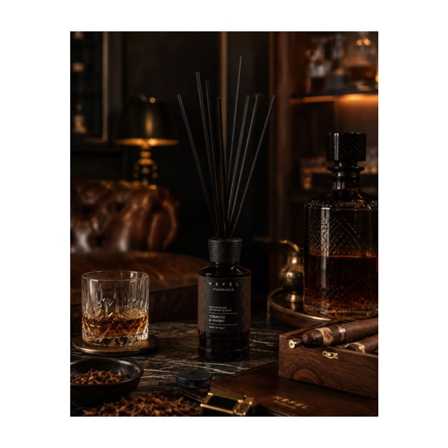Nefel difuzor dišav s palčkami Tobacco & Whisky 250 ml