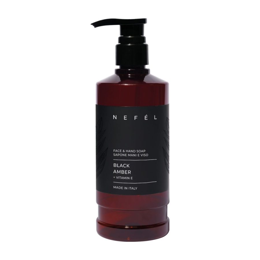 Nefel milo za roke in obraz Black Amber 480 ml
