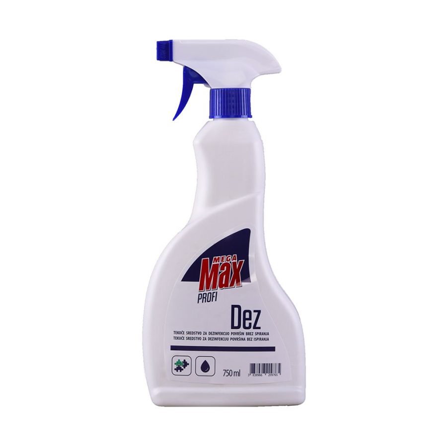 Megamax Profi DEZ - sredstvo za dezinfekcijo površin s pršilko, 750 mL