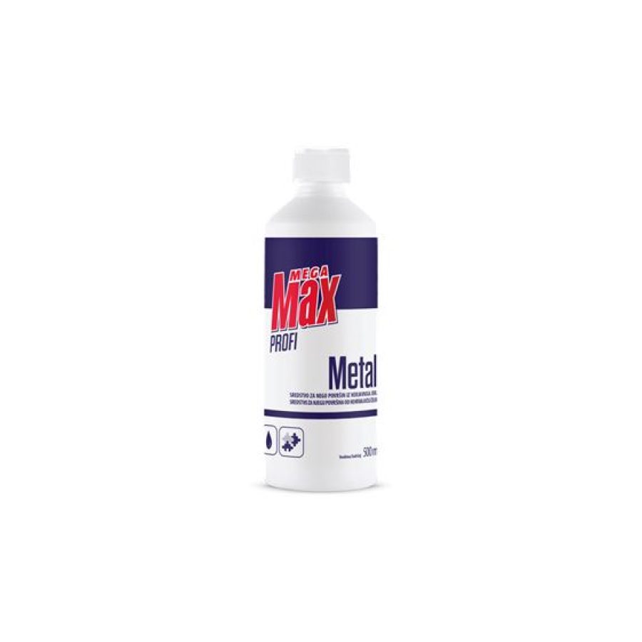 Megamax Profi METAL - sredstvo za nego nerjavečih površin, 500 mL